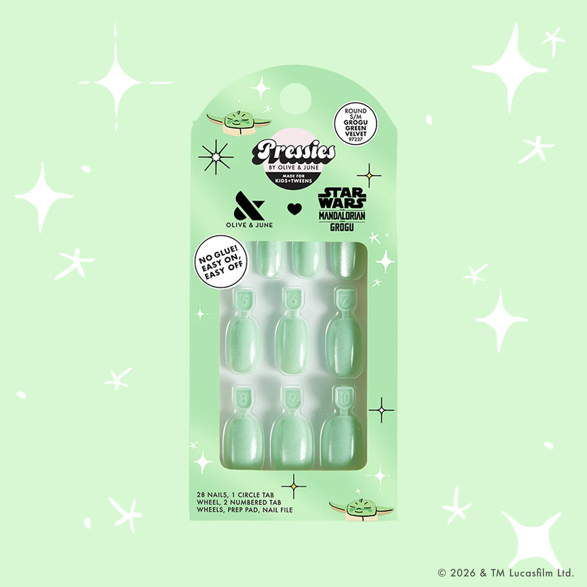 Grogu Green Velvet  - Pressies | S/M | Round